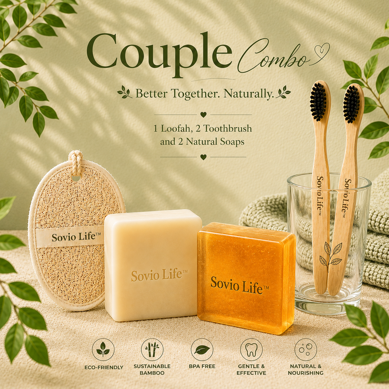 Couple Natural Bath Combo
