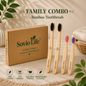 Family Combo | Bamboo Toothbrush | PACK of 4