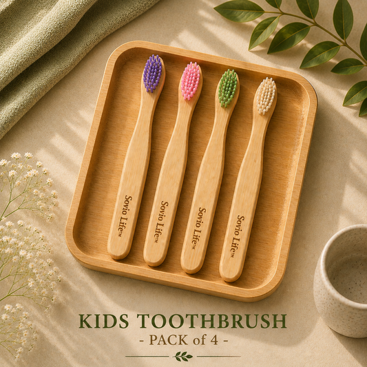 Bamboo KIDS Toothbrush | PACK of 4