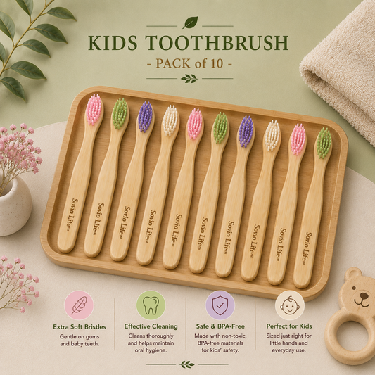 Bamboo KIDS Toothbrush | PACK of 10