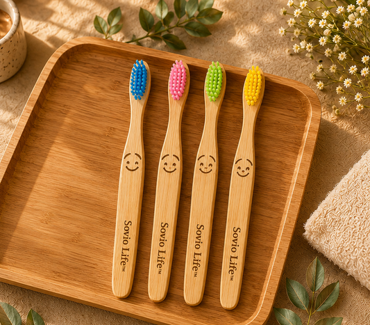 Bamboo KIDS Toothbrush PACK of 4