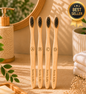 Bamboo Toothbrush PACK of 4